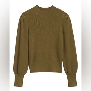 Banana Republic Puff-Sleeve Cropped Sweater
